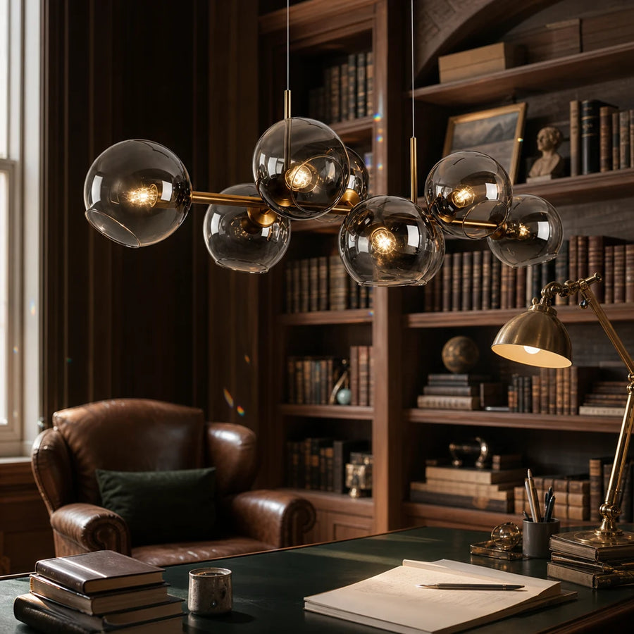 Lustre Globe, MODEST Grand, 8xE27, Or, Métal - 10_LC809-8.png
