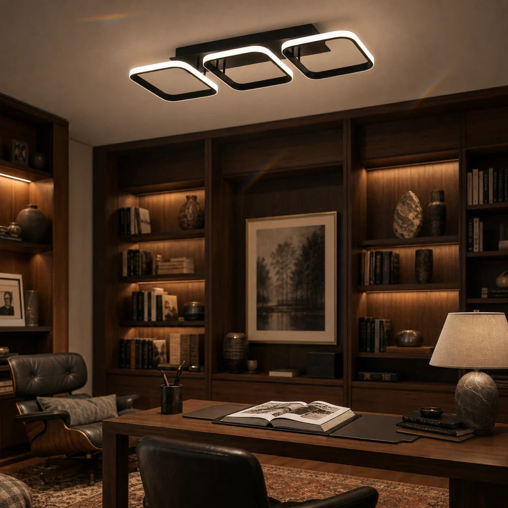 Lustre LED VERTEX 34W, 3 carrés, Linéaire, Lumière Froid/Chaud/Neutre, Noir - 10_LL770-3BK.png