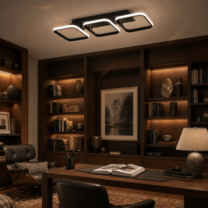 Lustre LED VERTEX 34W, 3 carrés, Linéaire, Lumière Froid/Chaud/Neutre, Noir - 10_LL770-3BK.png