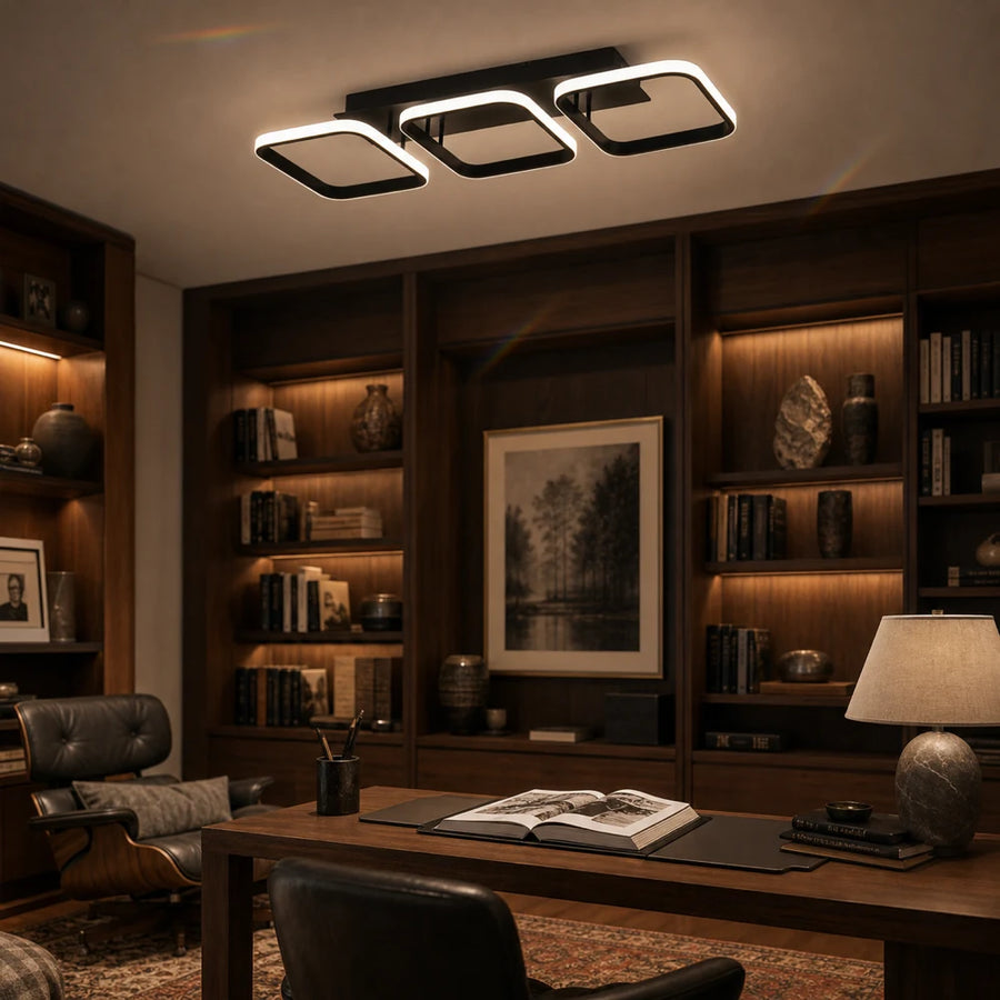 Lustre LED VERTEX 34W, 3 carrés, Linéaire, Lumière Froid/Chaud/Neutre, Noir - 10_LL770-3BK.png