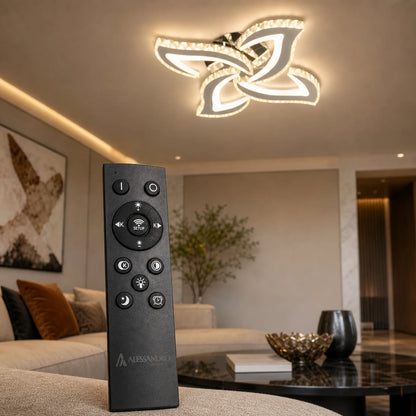 Alejandro Lustre LED avec télécommande, 71 W, 4 fleurs, lumière froide/chaude/neutre à intensité variable, Chrome - 10_LT071-4CH.png