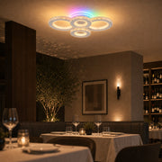 Lustre LED avec télécommande et cristal NOVA ROTONDA RGB 82W, 4 Cercles, Lumière Froid/Chaud/Neutre, Dimmable, Blanc - 10_LT073-4WH.png