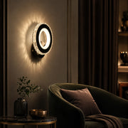 Applique LED NOVA Rotonda, 16W, Noir & Acier Inox, Lumière Chaude/Froide/Neutre - 11_AL073-1BK.png