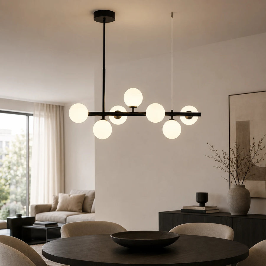 Lustre à ampoule moderne LOFT Pavilion, 7x G9, noir, métal, hauteur réglable - 11_LC800-7BK.png