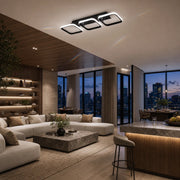 Lustre LED VERTEX 34W, 3 carrés, Linéaire, Lumière Froid/Chaud/Neutre, Noir - 11_LL770-3BK.png