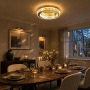 Lustre LED avec télécommande et cristal VERTUS 31W, 50cm, Cercle, Lumière Froide/Chaude/Neutre, Dimmable, Or - 11_LLC150-500GD.png