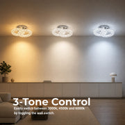 Lustre LED et cristal ZABINA 25W, 2 Cercles, Lumière Froid/Chaud/Neutre, Chrome Brillant - 11_LT062CR.png