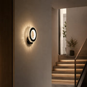Applique LED NOVA Rotonda, 16W, Noir & Acier Inox, Lumière Chaude/Froide/Neutre - 12_AL073-1BK.png