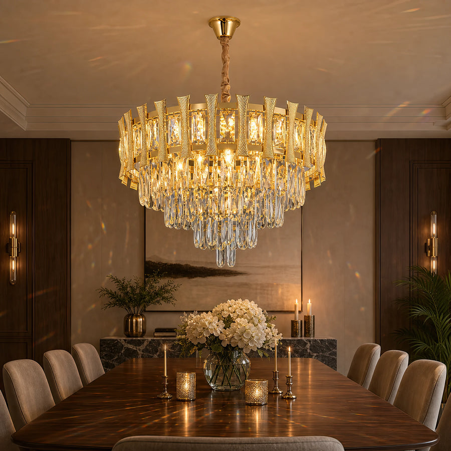 Candelabru Cristal HAMPTON Eleganza 8x E14, Diametru 49cm, Auriu Lucios, Inaltime Reglabila - 12_CC8926-500GDT.png