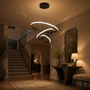 Lustre suspendu LED RICCI 81W, 3 Cercles, Lumière Froid/Chaud/Neutre, Noir, Hauteur réglable - 12_LL104-3BK.png