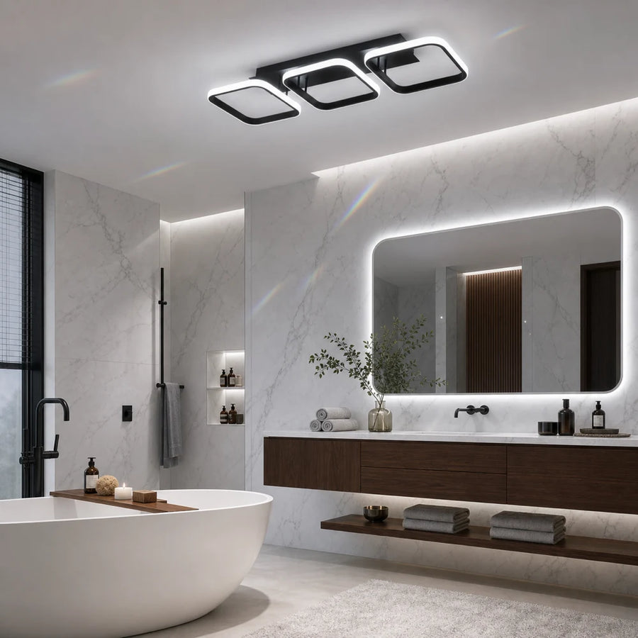 Lustre LED VERTEX 34W, 3 carrés, Linéaire, Lumière Froid/Chaud/Neutre, Noir - 12_LL770-3BK.png