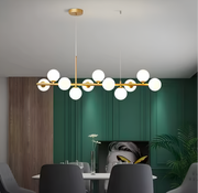 Lustre à ampoule moderne LOFT Pavilion, 11x G9, Or, Métal, Hauteur réglable