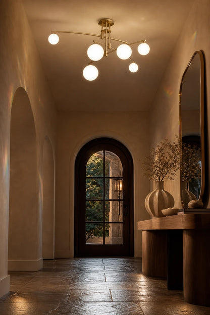 Lustre avec abat-jour rond, Dôme PENTHOUSE, 6x G9, Or, Métal - 13_LC825GD.png