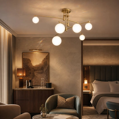 Lustre avec abat-jour rond, Dôme PENTHOUSE, 6x G9, Or, Métal - 15_LC825GD.png