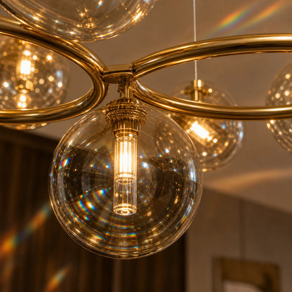Lustre VENERE Luce, 3 Cercles, 7xG9, Or, Métal, Hauteur réglable - 12_LC811-7.png