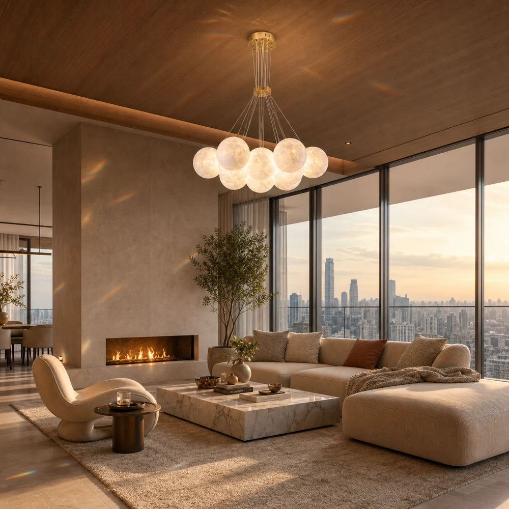 MODERN LOFT Lustre Bagliore, Globe, 9xE27, Hauteur réglable, Or - 20_LC816-9GD.png