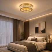 Lustre LED avec télécommande et cristal VERTUS 31W, 50cm, Cercle, Lumière Froide/Chaude/Neutre, Dimmable, Or - 20_LLC150-500GD.png