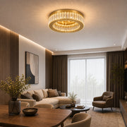 Lustre LED avec télécommande et cristal VERTUS 31W, 50cm, Cercle, Lumière Froide/Chaude/Neutre, Dimmable, Or - 23_LLC150-500GD.png