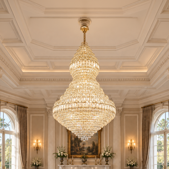 Candelabru VELVET Supremo auriu cu cristale, imagine principală