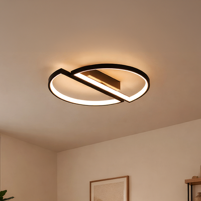 Lustre LED avec télécommande VECTOR ARCUS 52W, 2 Éléments, Lumière Froide/Chaude/Neutre, Dimmable, Noir