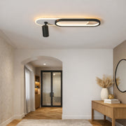 Lustre LED avec projecteur orientable FISSO Camilla 49W, lumière 3000/4000/6000k, Noir