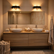 Applique murale d'extérieur LED Ellis, 6 W, 6 sources lumineuses, lumière chaude, noir