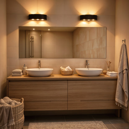 Applique murale d'extérieur LED Ellis, 6 W, 6 sources lumineuses, lumière chaude, noir