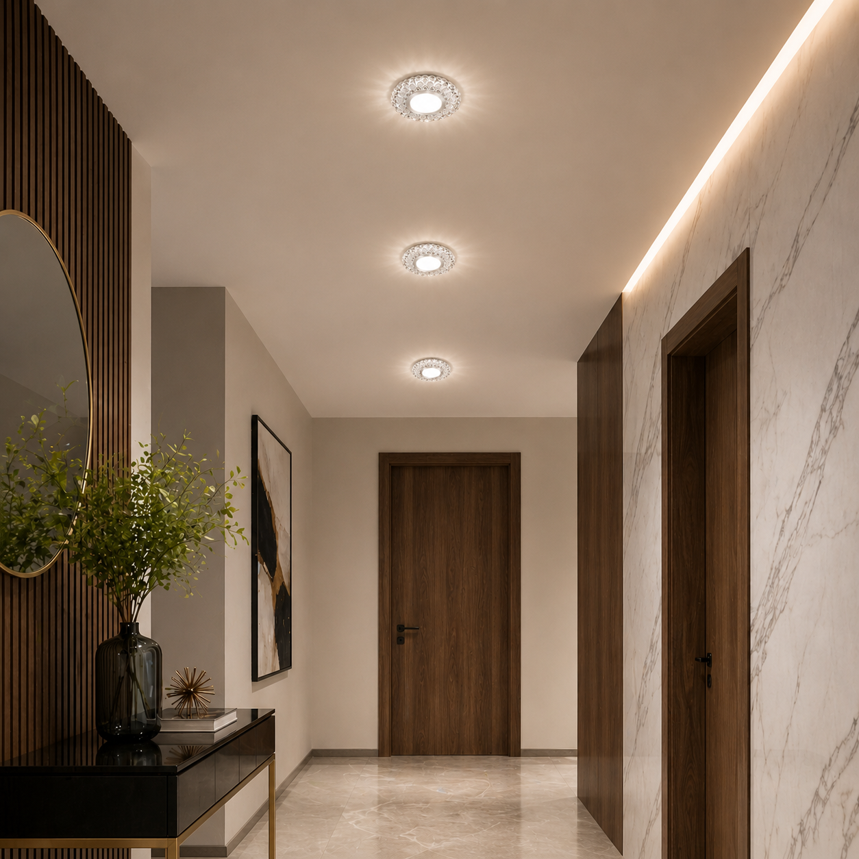 Spot LED ORBITA, 5W, Rond, Lumière Froide + RVB, Blanc, Résine et Verre Spot LED Default Title Alessandro Design