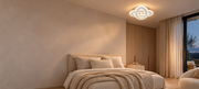 Lustre LED CRINELLA 45W, Diamètre 23cm, Lumière Froide/Chaude/Neutre, Blanc