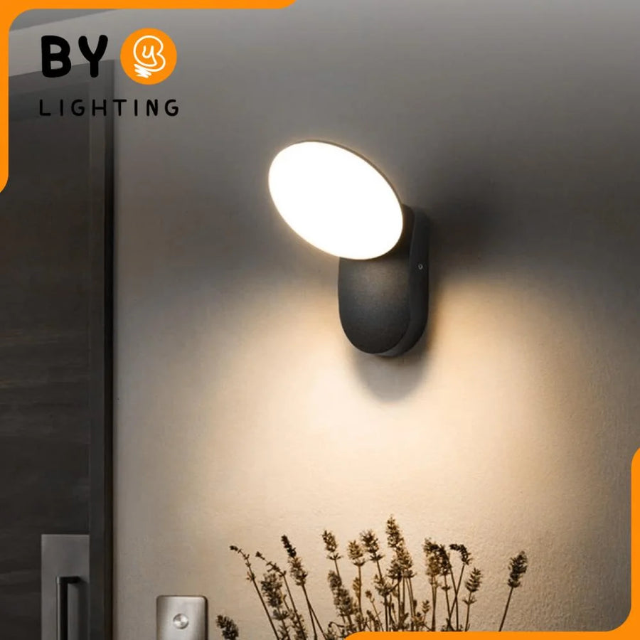 Applique d'extérieur LED 10W, AX165, Lumière Chaude 3000K, Noir