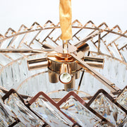 Lustre en cristal WINDSOR Nobile 5xE14, diamètre 40cm, or brillant, hauteur réglable