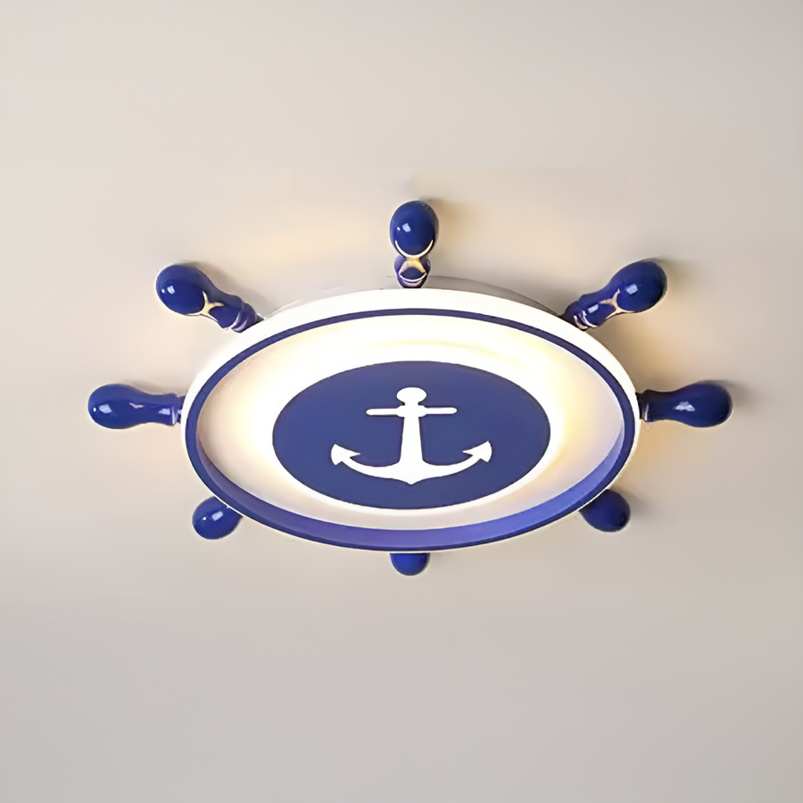 Lustre LED MARINE 60W, diamètre 38cm, lumière froide/chaude/neutre, blanc