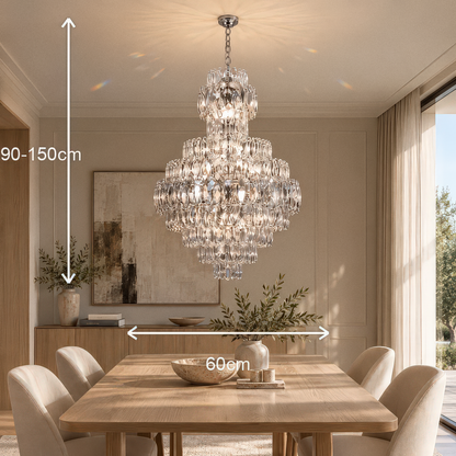 Candelabru cristal Windsor Grande Supremo CC800-600X900CH - dimensiuni