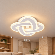 Lustre LED CRINELLA 45W, Diamètre 23cm, Lumière Froide/Chaude/Neutre, Blanc