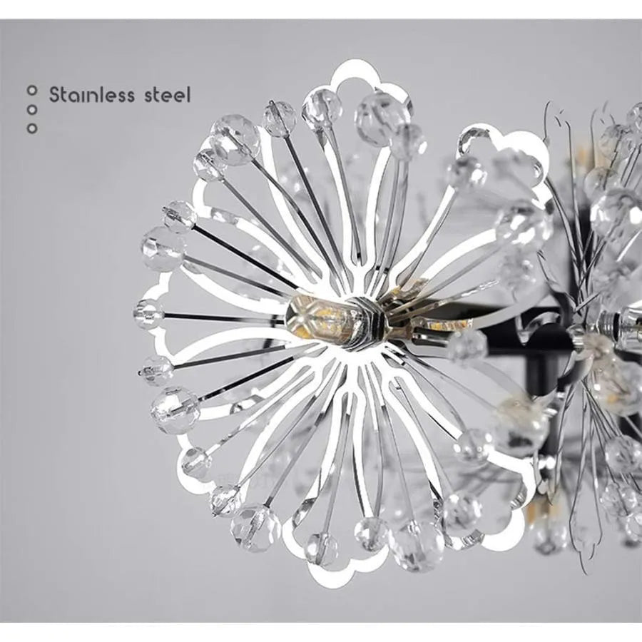 PETERHOF Lustre en cristal Eleganza, 13xG4, diamètre 49 cm, noir