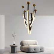Lustre moderne, LED, ARIA Largo, 31W, Lumière chaude, Noir