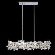 Lustre en cristal RZ-2/780x280GD, 10xE14, 78X28cm, hauteur réglable, or brillant, hauteur réglable, design élégant