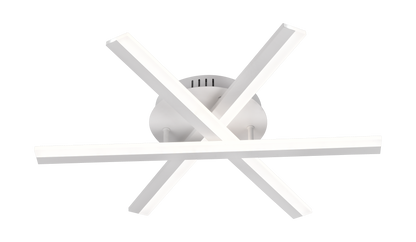 Lustre LED avec télécommande ZOE, 40W, Lumière Froide/Chaude/Neutre, Gradable, Blanc