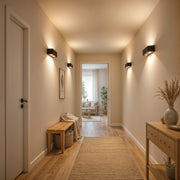 Applique murale d'extérieur LED Ellis, 6 W, 6 sources lumineuses, lumière chaude, noir