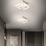 Lustre LED VERTEX Matrix, diamants superposés, cadres métalliques, 11 W, 2 diamants, lumière froide/chaude/neutre 3000K/4000K/6000K, blanc
