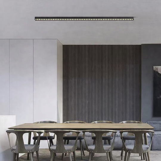 Projecteur LED Linéaire Grille Appliquée 72W, Lumière Neutre 4000k, 90 sources, Plafonniers LED de 2,4 mètres Titre par défaut Alessandro Design