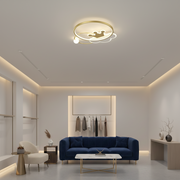Lustre LED Rafael avec télécommande, 57 W, variable, 3000 K/4000 K/6000 K, doré