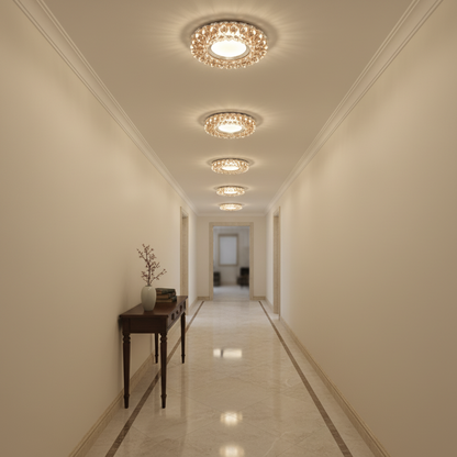 Spot LED ORBITA, 5W, Rotund, Lumina Rece / Calda, Bronz Antichizat, Rasina si Sticla