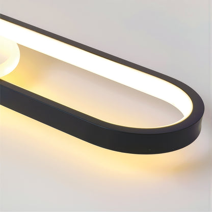 Lustre LED avec projecteur orientable FISSO Camilla 49W, lumière 3000/4000/6000k, Noir