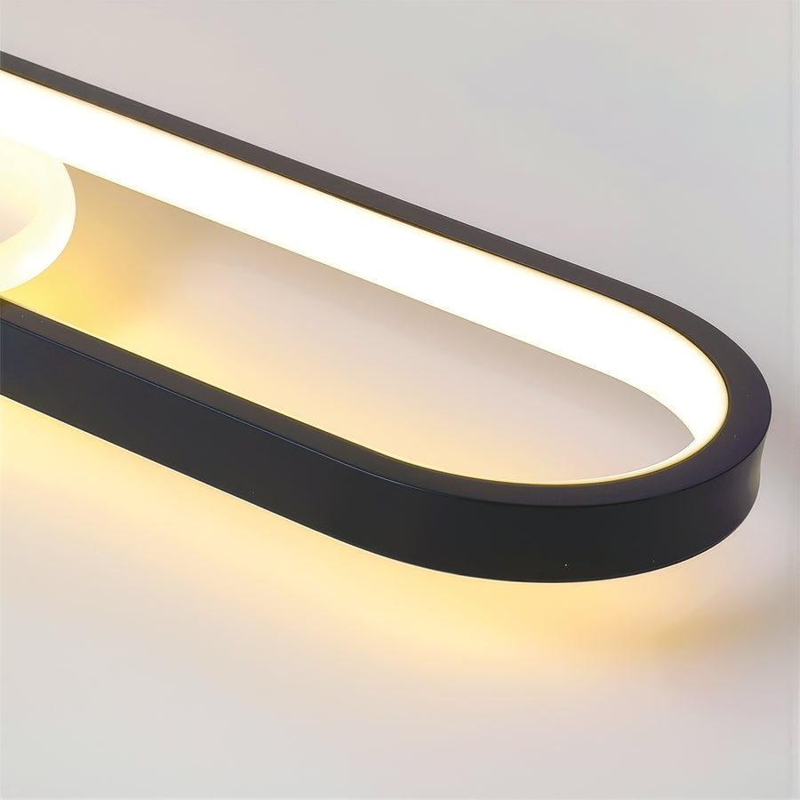 Lustre LED avec projecteur orientable FISSO Camilla 49W, lumière 3000/4000/6000k, Noir