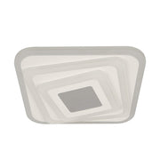 Lustre LED NEXA 3D 46W, Carré, Lumière Froide/Chaude/Neutre, Blanc