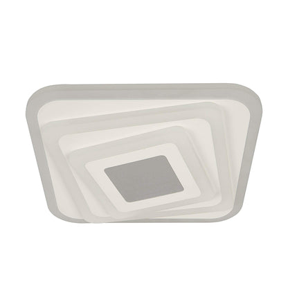Lustre LED NEXA 3D 46W, Carré, Lumière Froide/Chaude/Neutre, Blanc