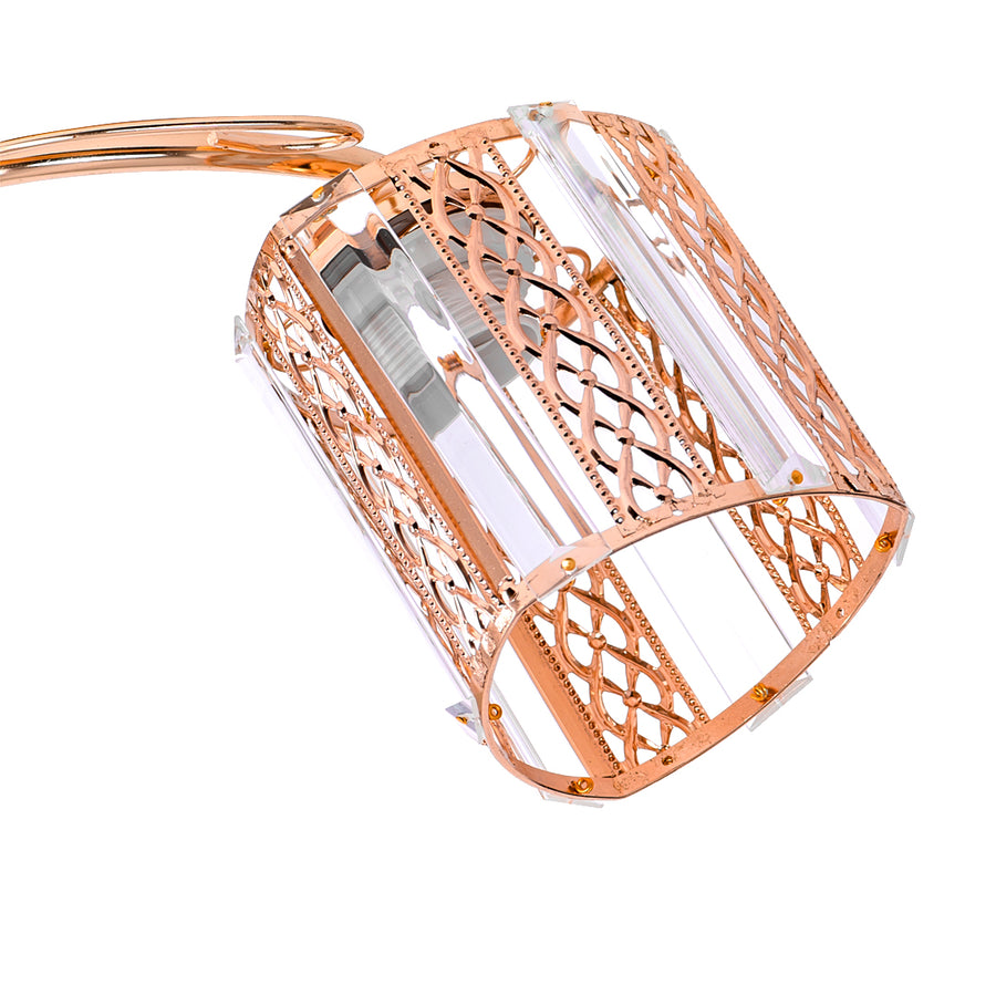 Lustre MUKE, 3*E27, Or, Métal et Cristal -19K