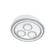 Lustre LED Rylee, 25 W, 3000/4000/6000K, blanc, acrylique