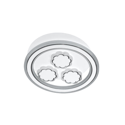 Lustre LED Rylee, 25 W, 3000/4000/6000K, blanc, acrylique